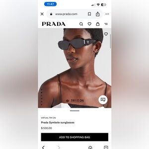 Prada Black Sunglasses